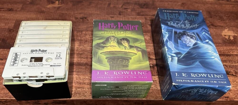3 Harry Potter Audio Books On Cassette JK Rowling